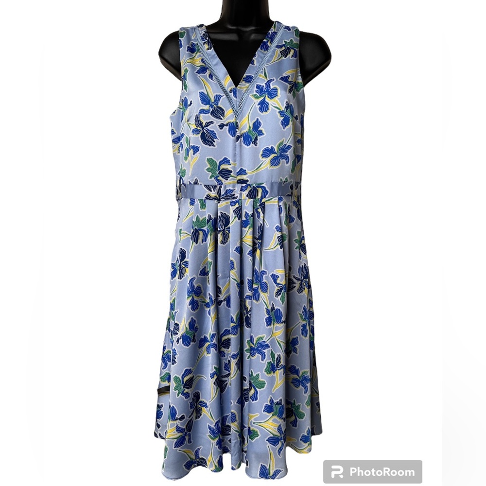 Floral Banana Republic Factory sleeveless dress, Sz 4 lined